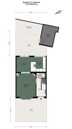 Floorplan - Sportlaan 12, 1431 HZ Aalsmeer